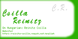 csilla reinitz business card